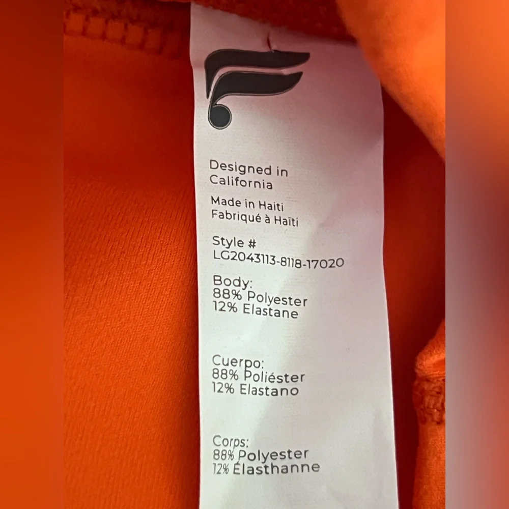 Fabletics PowerHold Neon Coral Leggings XS 7/8 - Picture 7 of 9